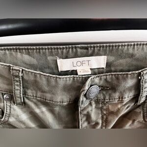 LOFT Olive Camouflage Jeans